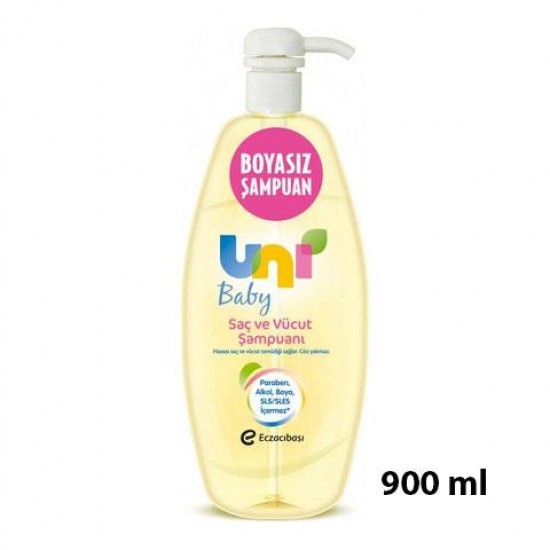 Uni Baby Bebek Şampuanı Pompalı 900 ML