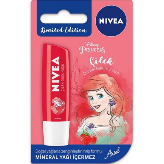 Nivea Dudak Bakım Kremi Çilek Disney 4,8 gr