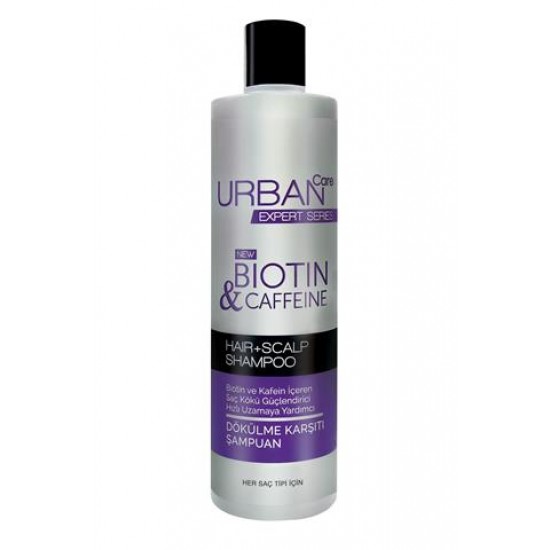 Urban Care Biotin ve Kafein içeren Saç Kökü Güçlendirici Hızlı Uzamaya Yardımcı Şampuan 350 ML