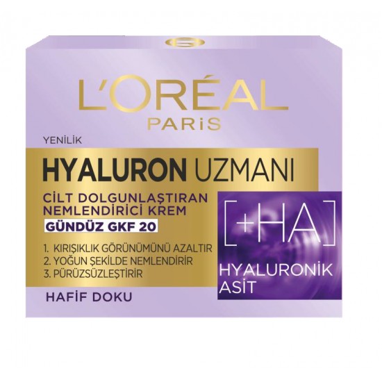 Loreal Hyaluron Uzmanı Cilt Dolgunlaştıran Gündüz Kremi 50 Ml