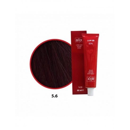 Alix Saç Boyası 5.6 Açık Kestane Kızıl Tropical Red 60 Ml
