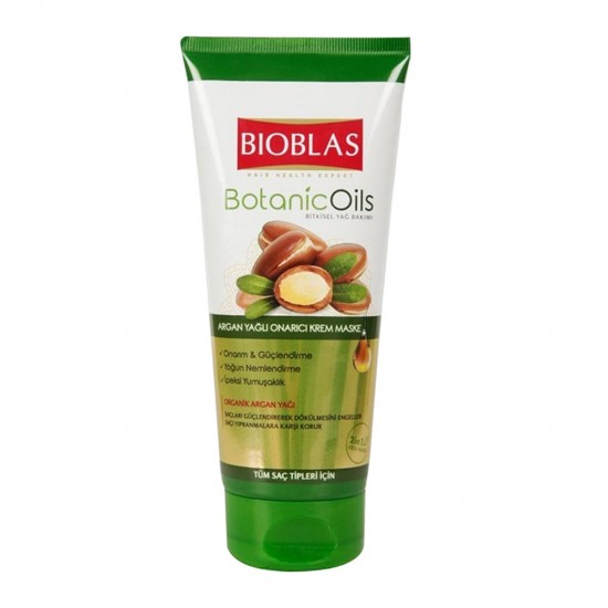 Bioblas Botanic Oils Argan Yağlı Onarıcı Krem Maske 200 ml