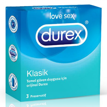 Durex Klasik Prezervatif 3'lü