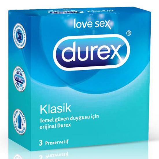 Durex Klasik Prezervatif 3lü