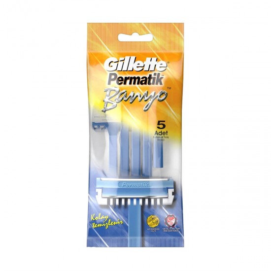 Gillette Permatik Banyo Kullan At Tıraş Bıçağı 5li