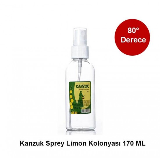 Kanzuk Sprey Kolonya 80 Derece 170 Ml