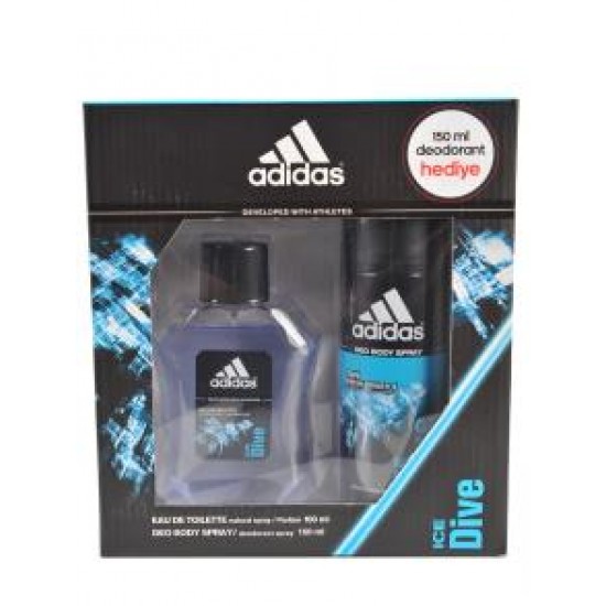 Adidas Ice Dıve EDT 100 Ml Erkek Parfümü + Deo