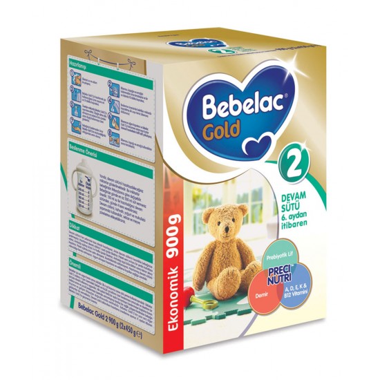 Bebelac Gold 2 Bebek Maması Devam Sütü 6. Aydan İtibaren 900gr
