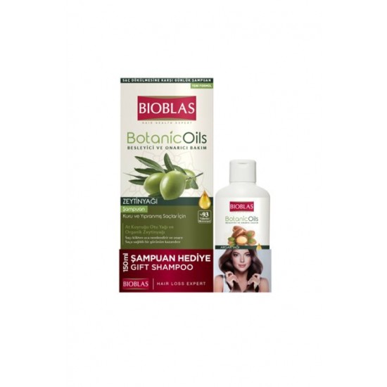 Bioblas Botanic oil Zeytinyağlı Şampuan 360 ML + 150 ML Şampuan Hediyeli