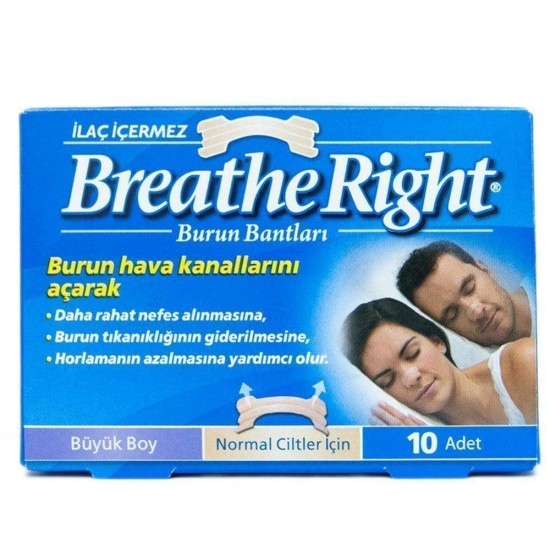 Breathe Right Burun Bandı Büyük Boy 10 Lu