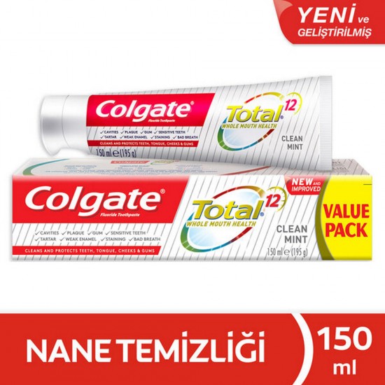 Colgate Diş Macunu Total Gelişmiş Nane Temizliği 150 Ml