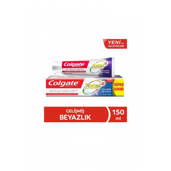 Colgate Total Gelişmiş Beyazlık Diş Macunu 150 ML