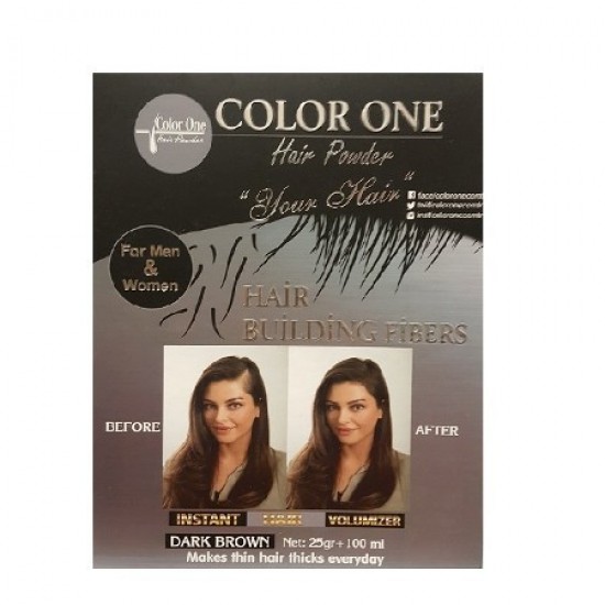 Color One Kahverengi Saç Dolgunlaştırıcı Pudra Topik + Sabitleştirici Saç Sprey Color One Kahverengi Saç Dolgunlaştırıcı Pudra Topik + Sabitleştirici Saç Sprey