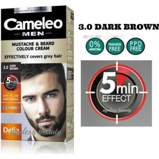 Delia Cameleo Men Sakal Ve Bıyık Boyası 3.0 Koyu Kahve