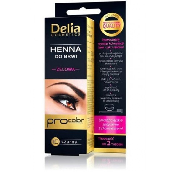 Delia Kaş Kirpik Boyası Jel 1.0 Siyah