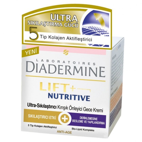 Diadermine Lift + Nutritive Nemlendirici Ve Besleyici Gece Kremi 50 ML