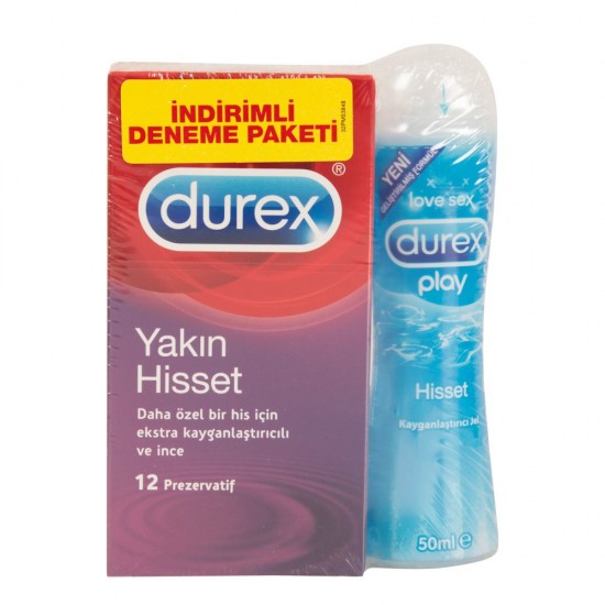 Durex 12Li Yakın Hisset Elite Prezervatif + Kayganlaştırıcı Jel 50 ML