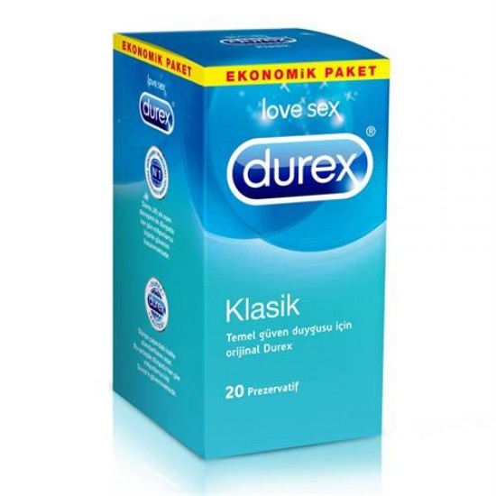 Durex 20 Li Klasik Prezervatif