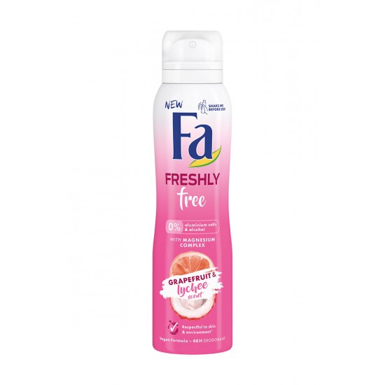 Fa Freshly Free Grapefruit & Lychee 48H Kadın Deodorant 150 Ml
