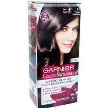 Garnier Çarpıcı Renkler Saç Boyası No 3.0 Çarpıcı Kahve