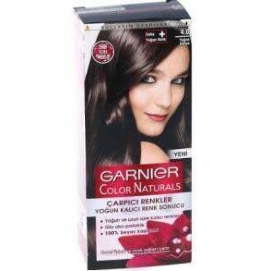 Garnier Çarpıcı Renkler Saç Boyası No 4.0 Yoğun Kahve