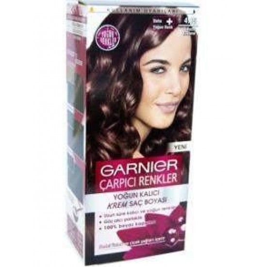 Garnier Çarpıcı Renkler Saç Boyası No 4.15 Buzlu Kestane