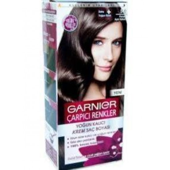 Garnier Çarpıcı Renkler Saç Boyası No 5.0 Parlak Açık Kahve