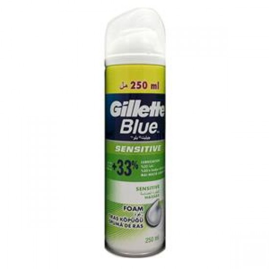 Gillette Blue 3 Tıraş Köpüğü Hassas 250 ML