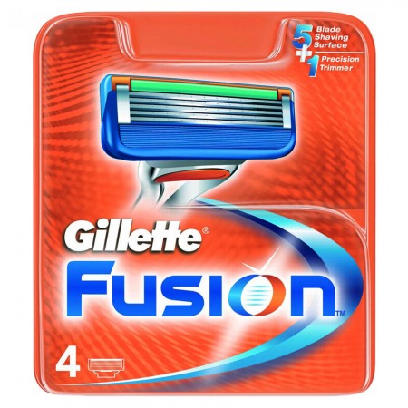 Gillette Fusion Yedek Tıraş Bıçağı 4 Lü