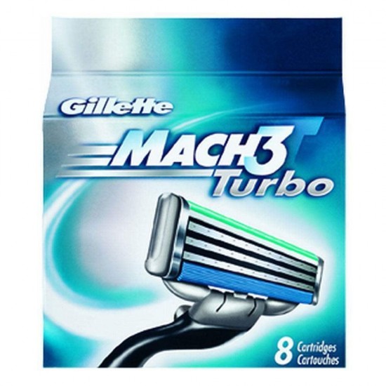 Gıllette Mach 3 Turbo Yedek Tıraş Bıçağı 8 Li
