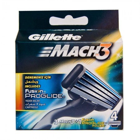 Gillette Mach 3 Yedek Tıraş Bıçağı 4 Lü