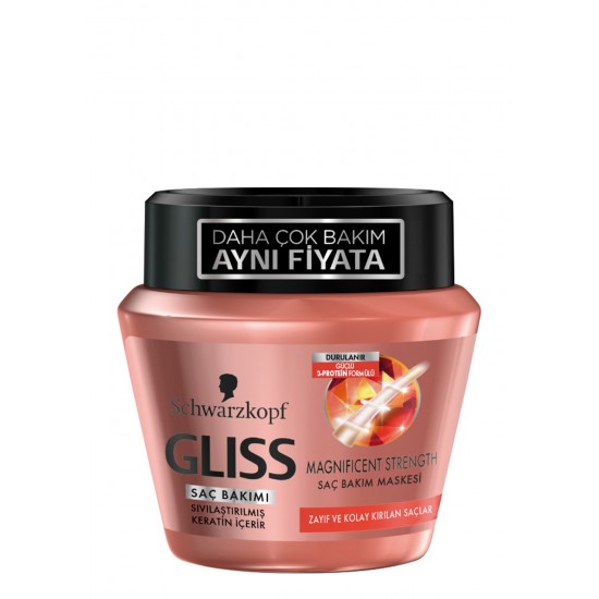 Gliss Magnıfıcent Strength Saç Maskesi 200 ML