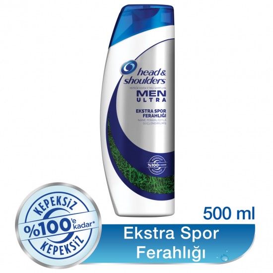 Head & Shoulders Şampuan 500 ML Men Ultra Erkeklere Özel Şampuan Ekstra Spor Ferahlığı