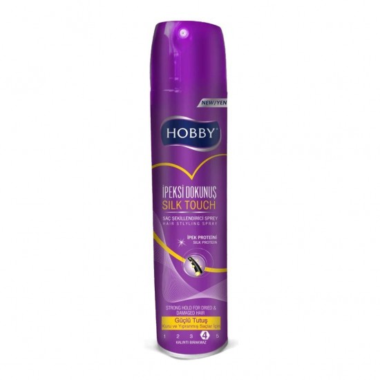Hobby İpeksi Dokunuş Güçlü Tutuş Saç Spreyi 250 Ml