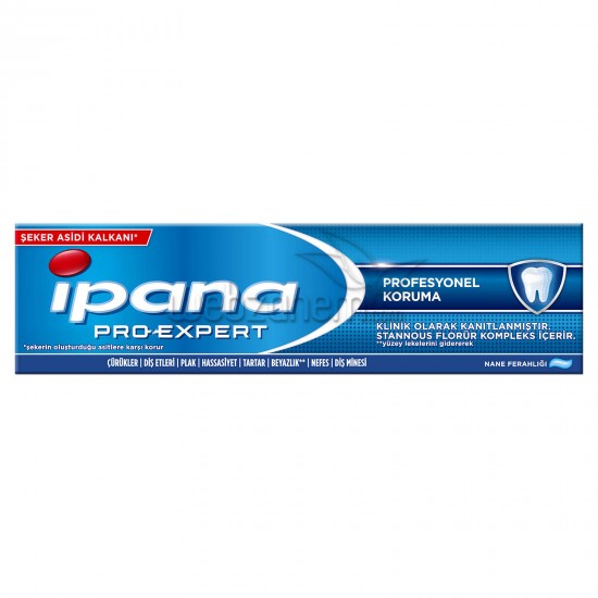 İpana Pro-Expert Profesyonel Koruma Nane Ferahlığı Diş Macunu 100 ML