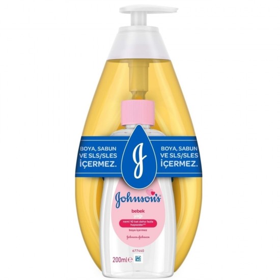 Johnsons Baby Şampuan 750 ML + Baby Yağı 200 ML Hediye