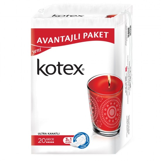 Kotex Ultra Gece Hijyenik Ped 18Li