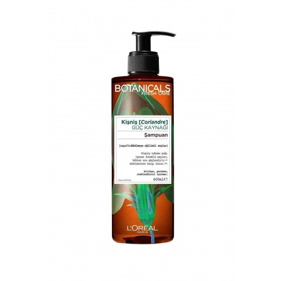 Loreal Botanicals Fresh Care Kişniş Güç Kaynağı Şampuan 400 ML