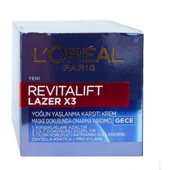 Loreal Dermo Expertıse Revitalift Lazer X3 Gece Bakım Kremi 50 ML