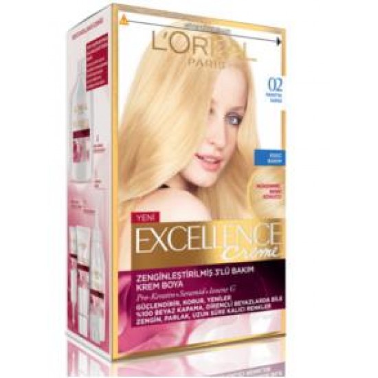 Loreal Excellence Boya 02 Çok Açık Sarı