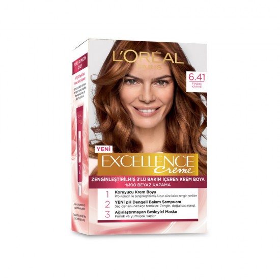 Loreal Excellence Saç Boyası 6.41 Fındık Kahvesi