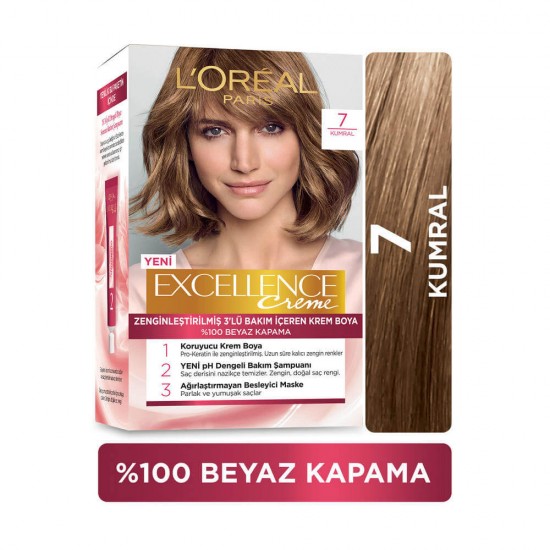 Loreal Excellence Saç Boyası 7 Kumral