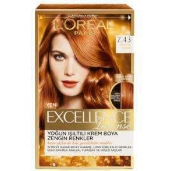 Loreal Excellence Saç Boyası Intense 7.43 Tarçın Bakır