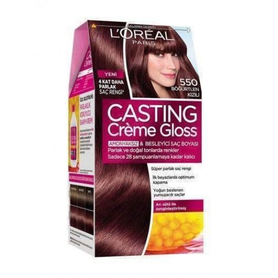 Loreal Paris Casting Creme Gloss Saç Boyası 550 Böğürtlen Kızılı