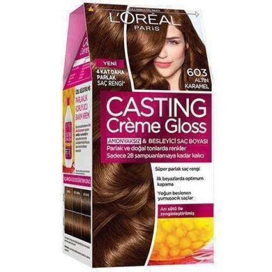 Loreal Paris Casting Creme Gloss Saç Boyası 603 Altın Karamel