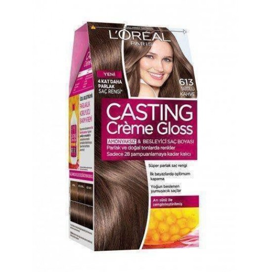 Loreal Paris Casting Creme Gloss Saç Boyası 613 Sütlü Kahve