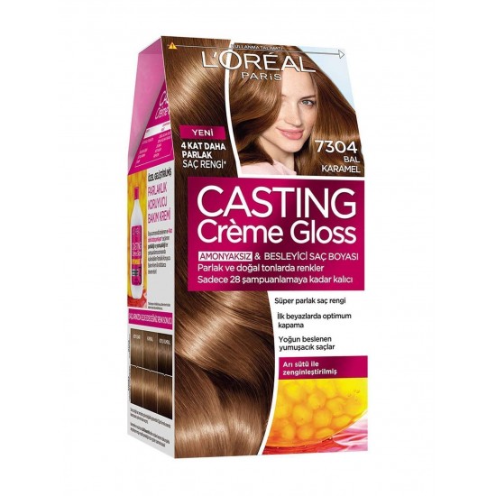 Loreal Paris Casting Creme Gloss Saç Boyası 7304 Bal Karamel