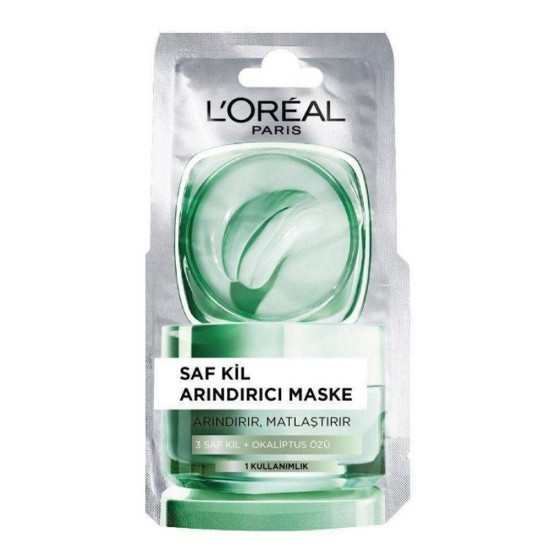 Loreal Paris Saf Kil Arındırıcı Maske Deneme Boyu 6 ML