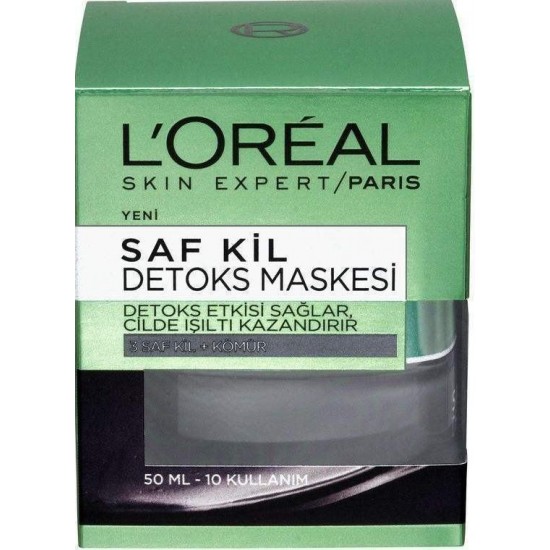 Loreal Paris Saf Kil Detoks Maske Kömür 50 ML