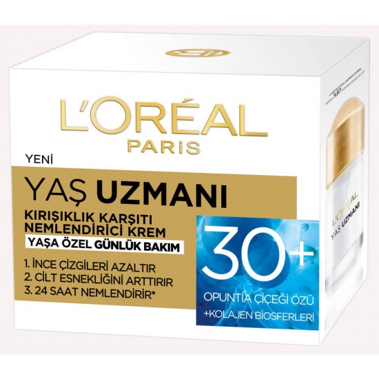 Loreal Yaş Uzmanı Kırışıklık Karşıtı Nemlendirici Krem 30+ 50 ML